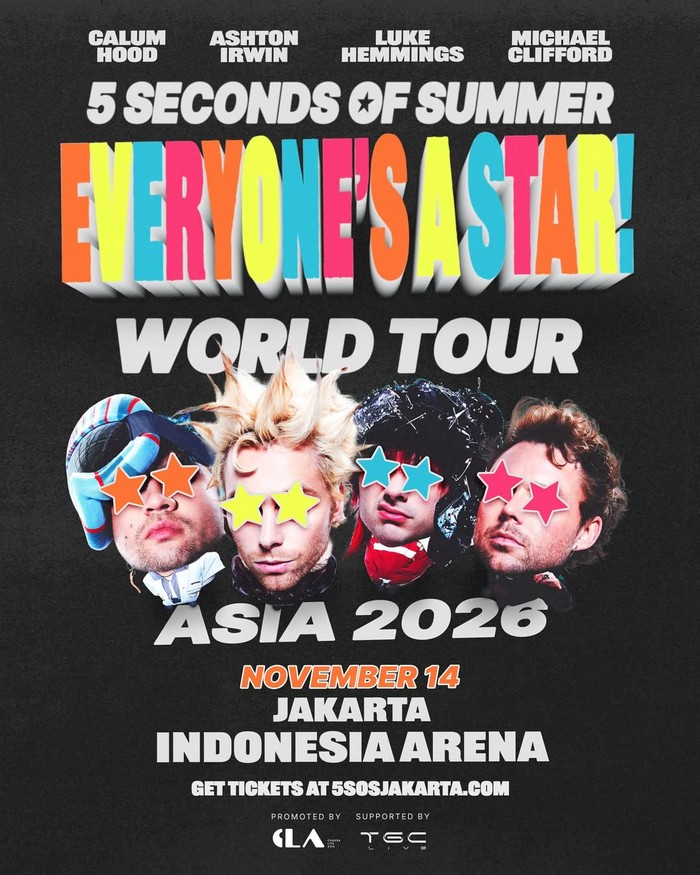 Setelah Satu Dekade, 5 Seconds of Summer Kembali Siap Guncang Jakarta